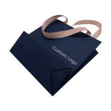 Eco Wholesale Logo Custom Printed Foldable OEM Paper Shopping Bag for Gift Packaging